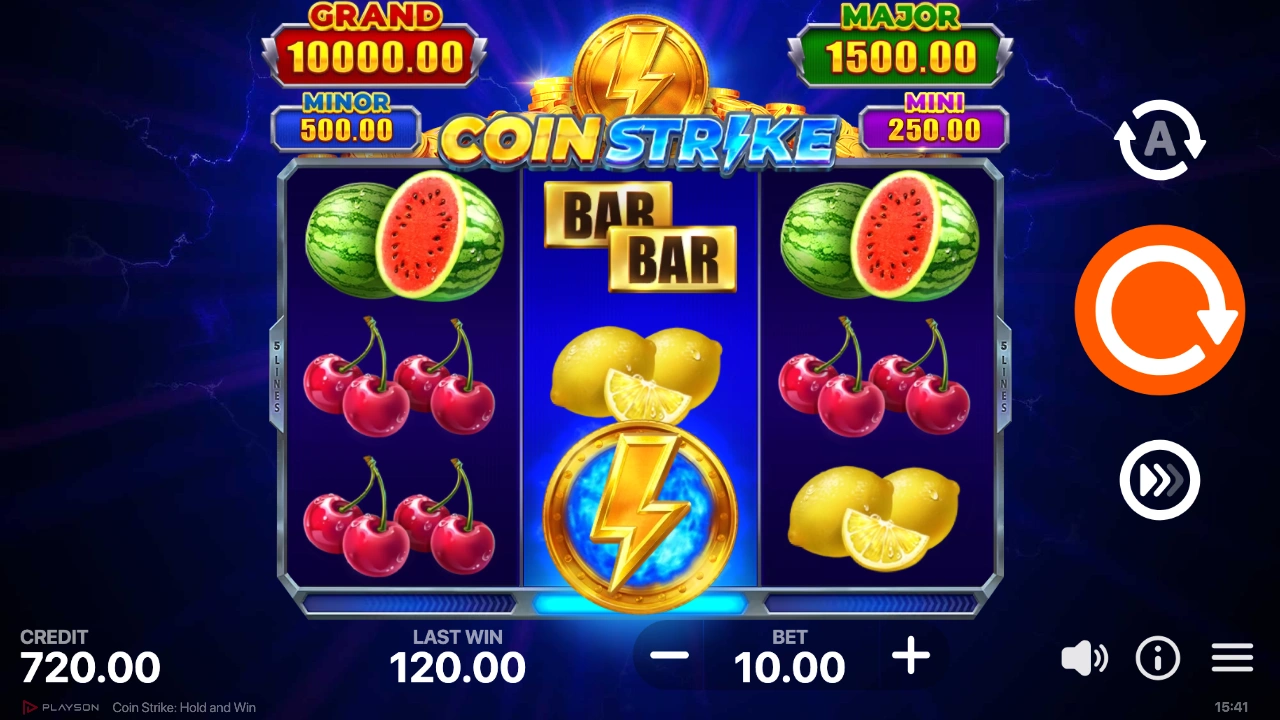 Coin Strike: Hold and Win Slot Regras do Jogo